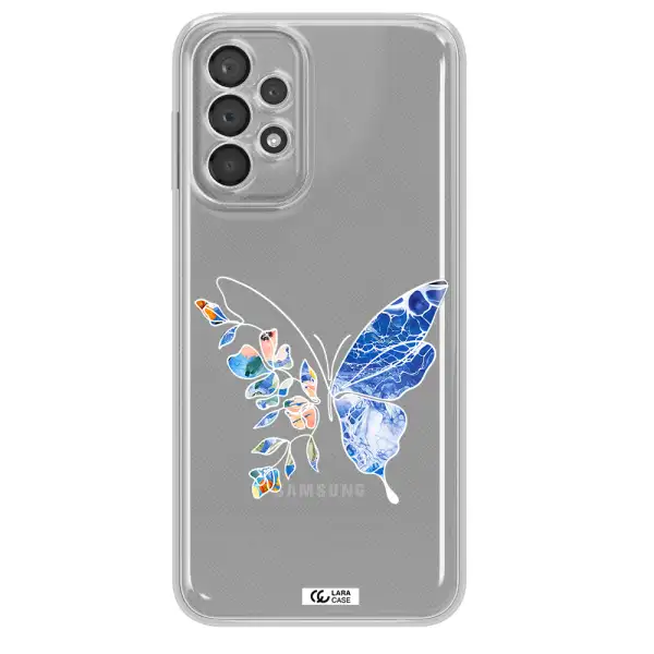 Line Butterfly Samsung A23 5G Clear Tpu Case