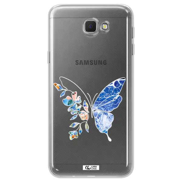 Line Butterfly Samsung J5 Prime Clear TPU Case