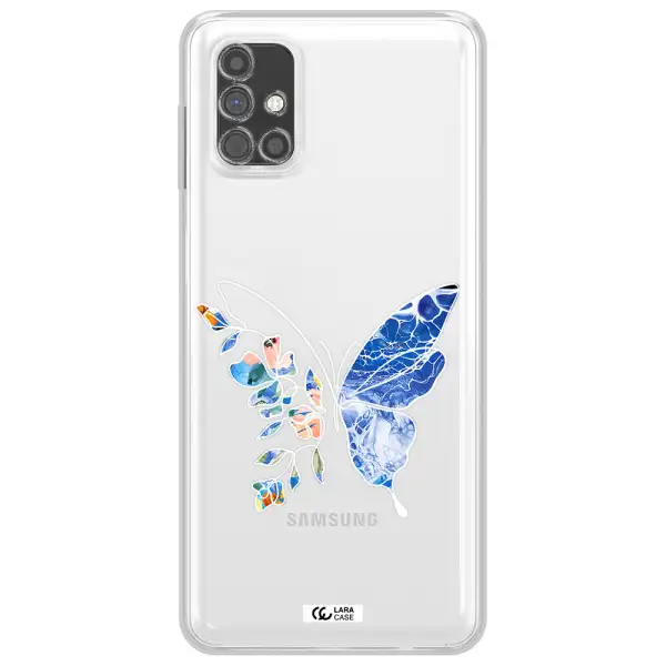 Line Butterfly Samsung M51 Clear TPU Case