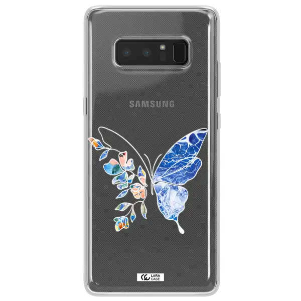 Line Butterfly Samsung Note 8 Clear TPU Case