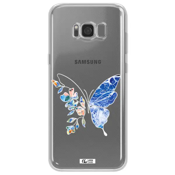 Line Butterfly Samsung S8 Clear TPU Case