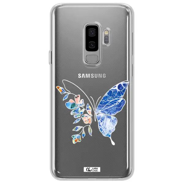 Line Butterfly Samsung S9 Plus Clear TPU Case