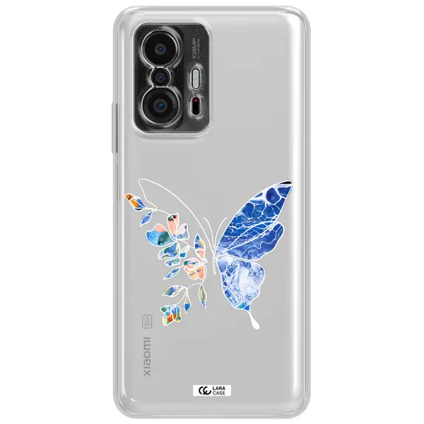 Line Butterfly Xiaomi 11T Clear Tpu Case