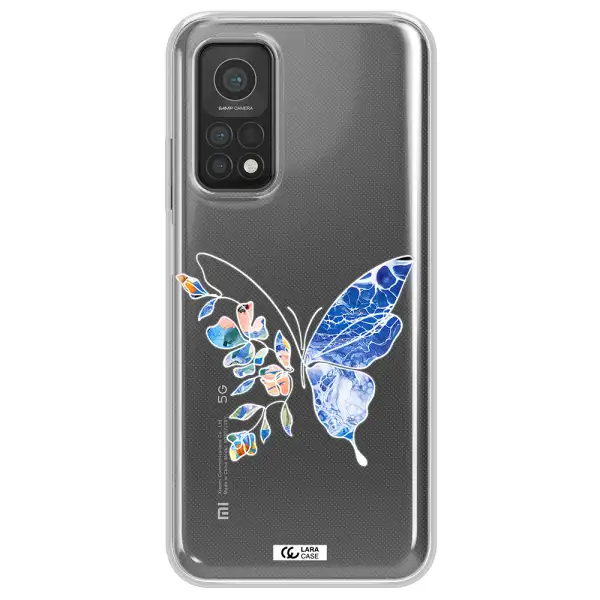 Line Butterfly Xiaomi Mi 10T Clear TPU Case