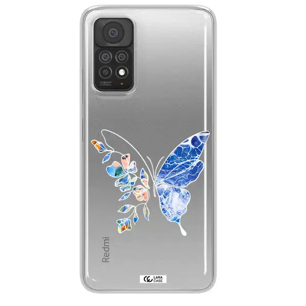 Line Butterfly Xiaomi Note 11 Pro Clear TPU Case