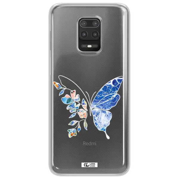 Line Butterfly Xiaomi Note 9S Clear TPU Case