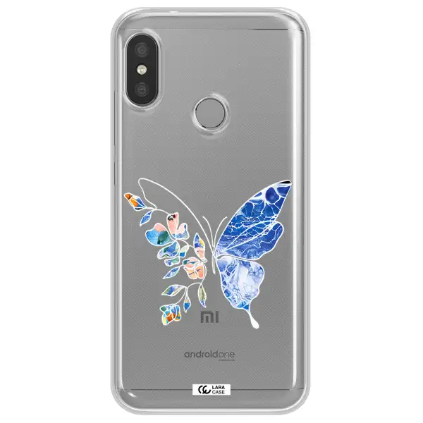 Line Butterfly Xiaomi Redmi 6 Pro Clear TPU Case