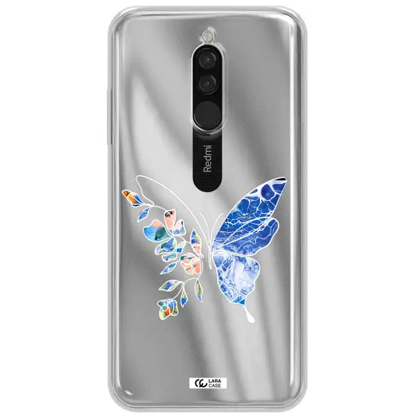 Line Butterfly Xiaomi Redmi 8 Clear Tpu Case