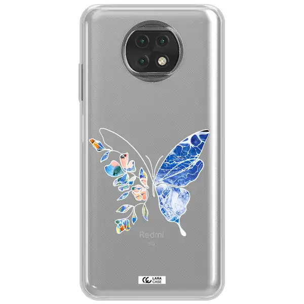 Line Butterfly Xiaomi Redmi Note 9T Clear Tpu Case