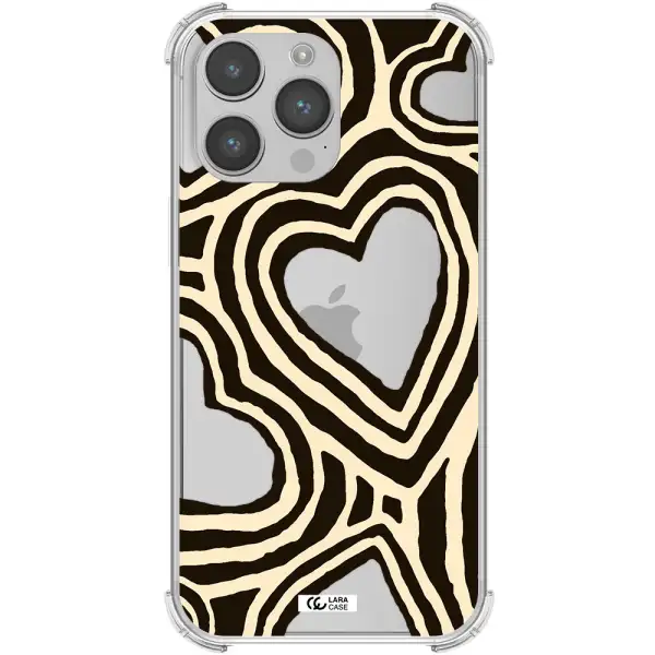 Cute Hearts Apple iPhone 14 pro max Clear PC Case