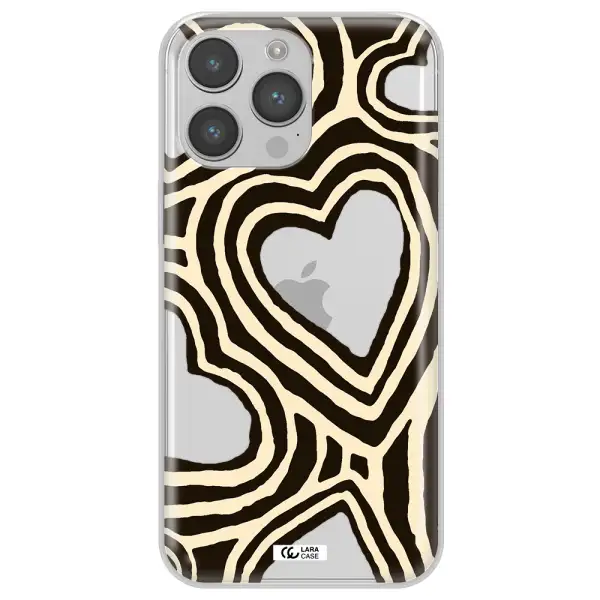 Cute Hearts Apple iPhone 14 pro max Clear TPU Case