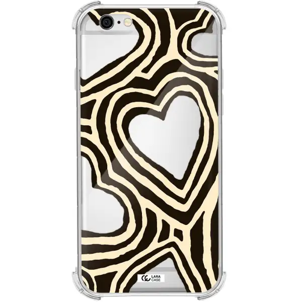 Cute Hearts Apple iPhone 6 Clear PC Case