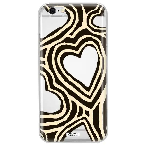 Cute Hearts Apple iPhone 6 plus Clear TPU Case