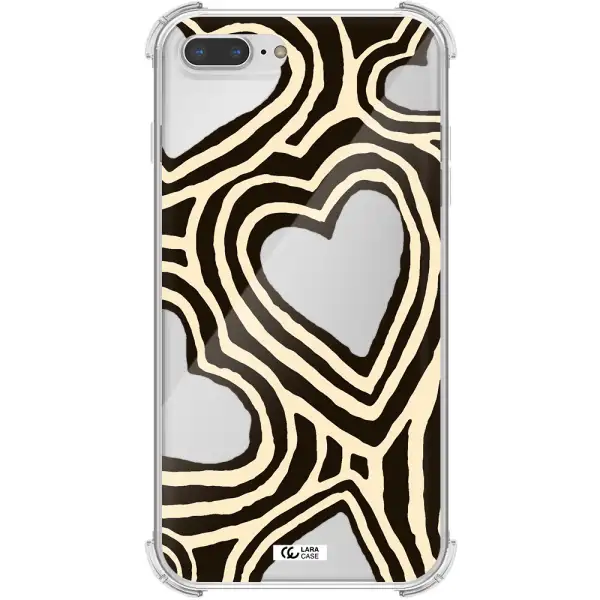 Cute Hearts Apple iPhone 7 plus Clear PC Case