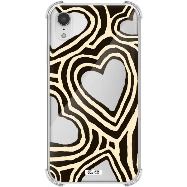 Cute Hearts Apple iPhone XR Clear PC Case