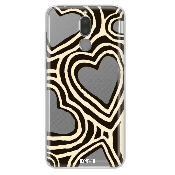 Cute Hearts Huawei Mate 10 Lite Clear TPU Case
