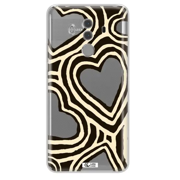 Cute Hearts Huawei Mate 10 Pro Clear TPU Case