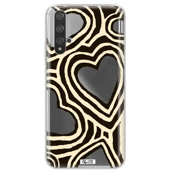 Cute Hearts Huawei Nova 5t Clear TPU Case