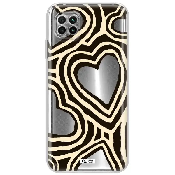 Cute Hearts Huawei Nova 7I Clear Tpu Case