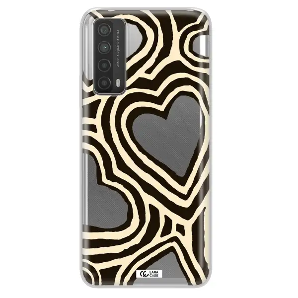Cute Hearts Huawei P Smart 2021 Clear TPU Case