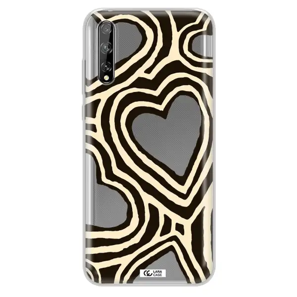 Cute Hearts Huawei P Smart S Clear TPU Case