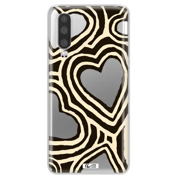 Cute Hearts Huawei P30 Clear TPU Case