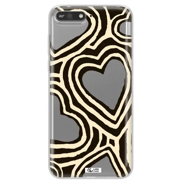 Cute Hearts Huawei Y6 2018 Clear TPU Case