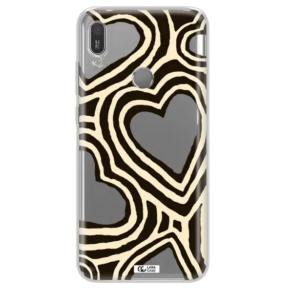 Cute Hearts Huawei Y6 2019 Clear TPU Case