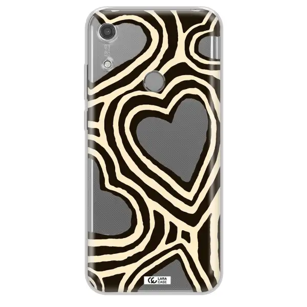 Cute Hearts Huawei Y6S Clear TPU Case