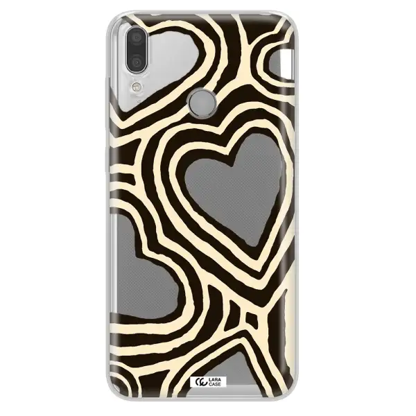 Cute Hearts Huawei Y7 2019 Clear TPU Case