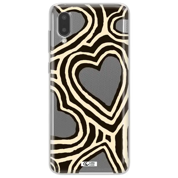 Cute Hearts Samsung A02 Clear TPU Case