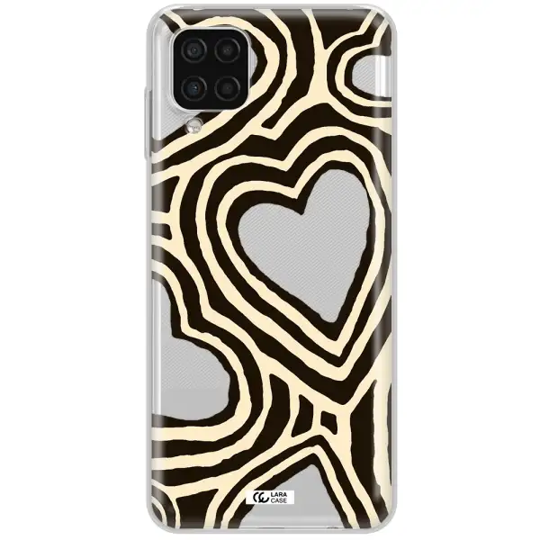 Cute Hearts Samsung A12 4g Clear TPU Case