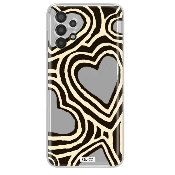 Cute Hearts Samsung A13 Clear TPU Case