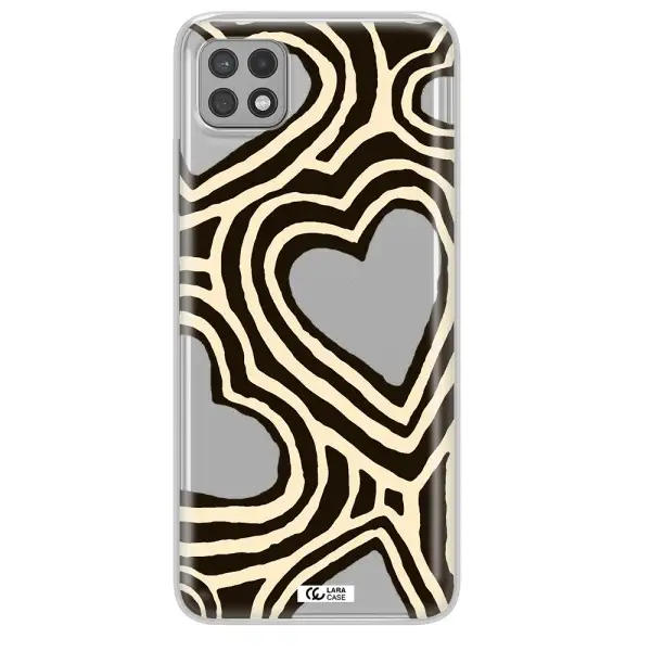 Cute Hearts Samsung A22 5g Clear TPU Case