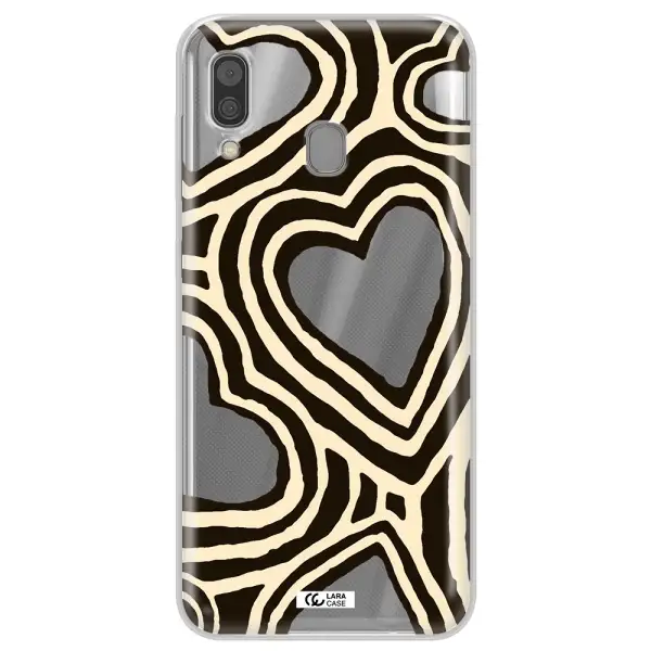 Cute Hearts Samsung A30 Clear TPU Case