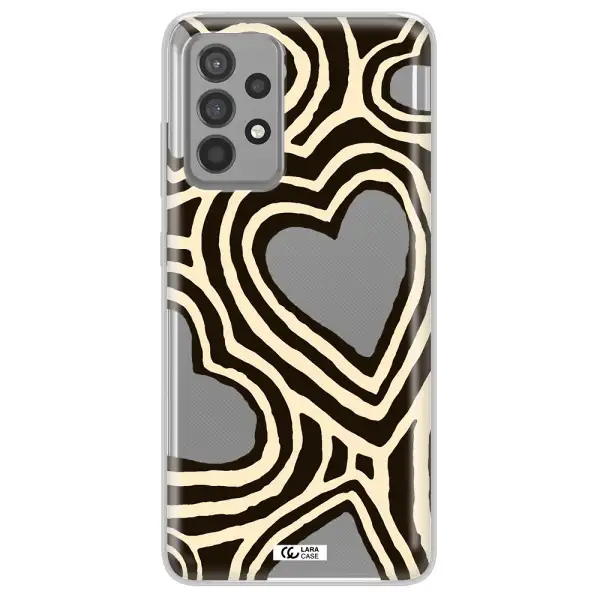 Cute Hearts Samsung A52 Clear TPU Case