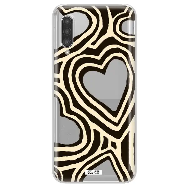 Cute Hearts Samsung A90 Clear TPU Case