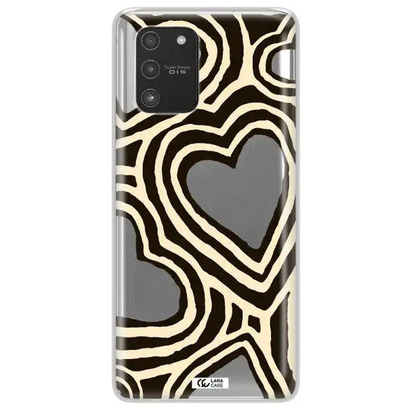 Cute Hearts Samsung A91 Clear TPU Case