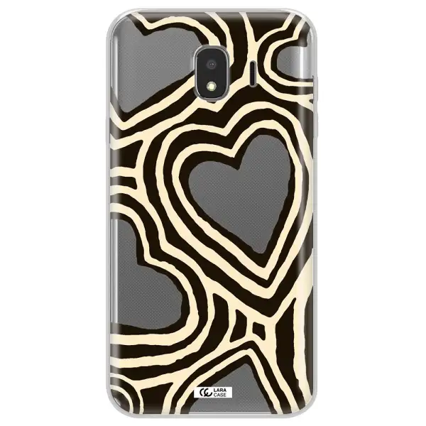 Cute Hearts Samsung J4 Clear TPU Case