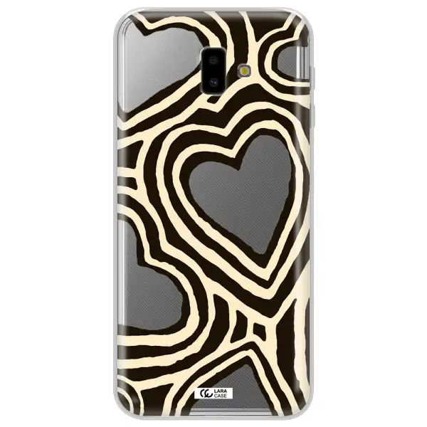 Cute Hearts Samsung J6 Plus Clear TPU Case