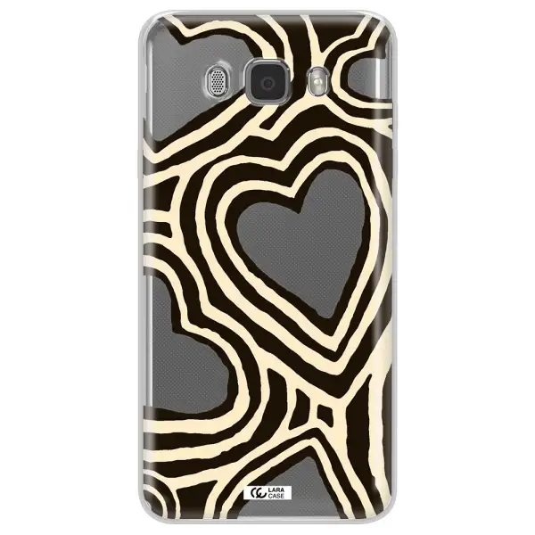 Cute Hearts Samsung J7 2016 Clear TPU Case