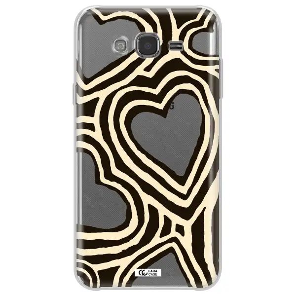 Cute Hearts Samsung J7 Core Clear TPU Case