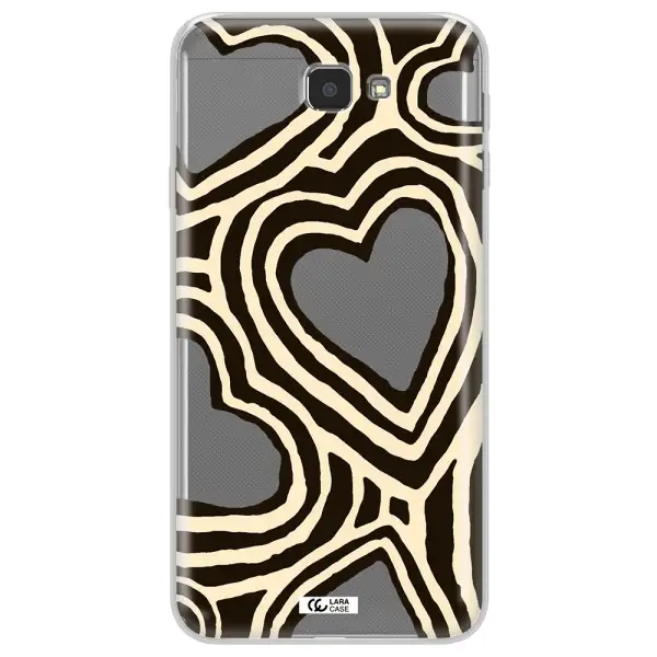 Cute Hearts Samsung J7 Prim Clear TPU Case