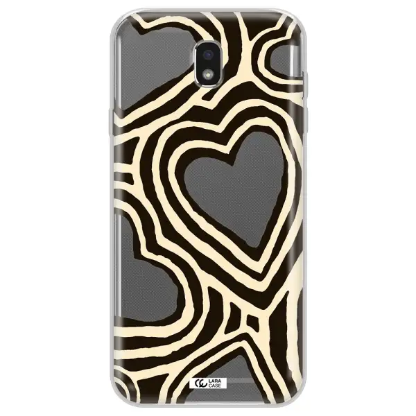 Cute Hearts Samsung J7 Pro Clear TPU Case