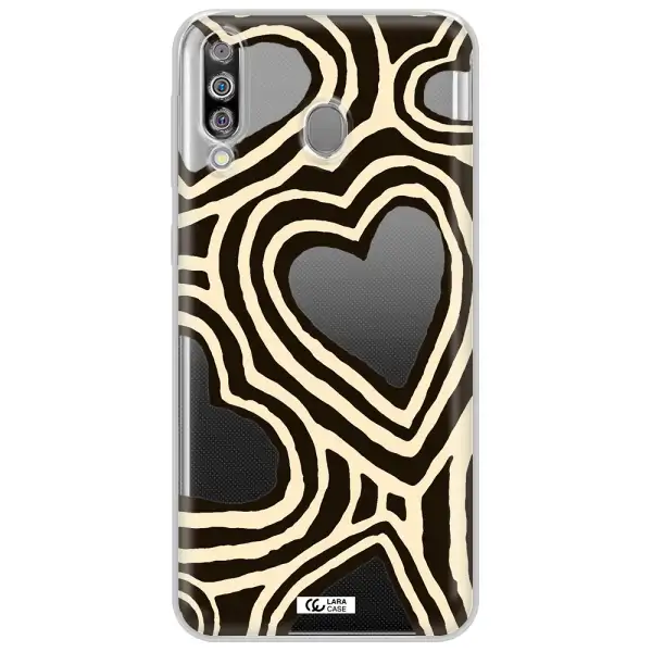 Cute Hearts Samsung M30 Clear TPU Case