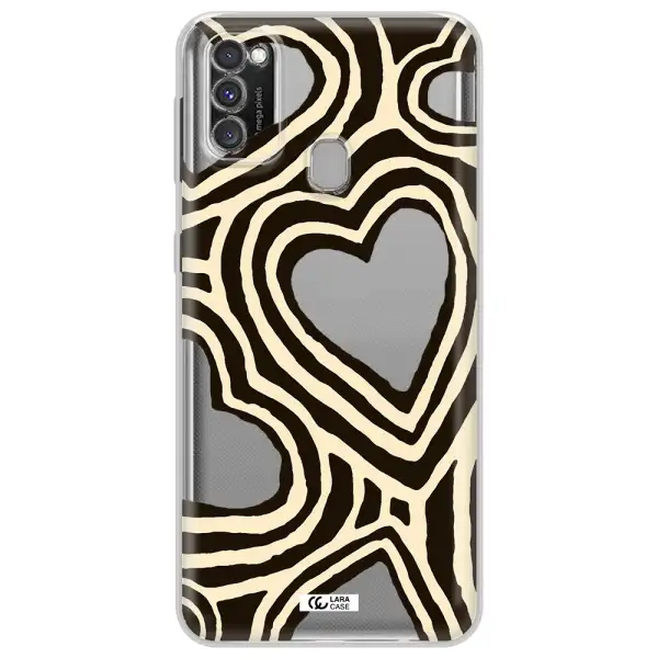Cute Hearts Samsung M30S Clear TPU Case