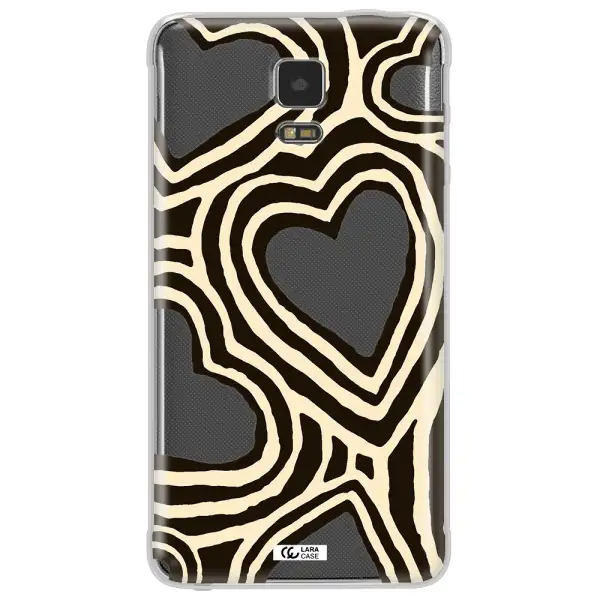 Cute Hearts Samsung Note 4 Clear TPU Case