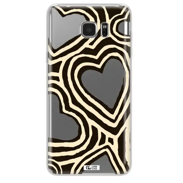 Cute Hearts Samsung Note 5 Clear TPU Case