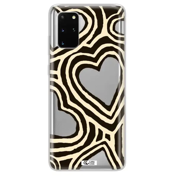 Cute Hearts Samsung S 20 Plus Clear TPU Case