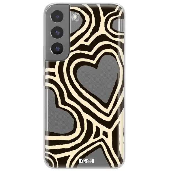Cute Hearts Samsung S 22 Plus Clear TPU Case